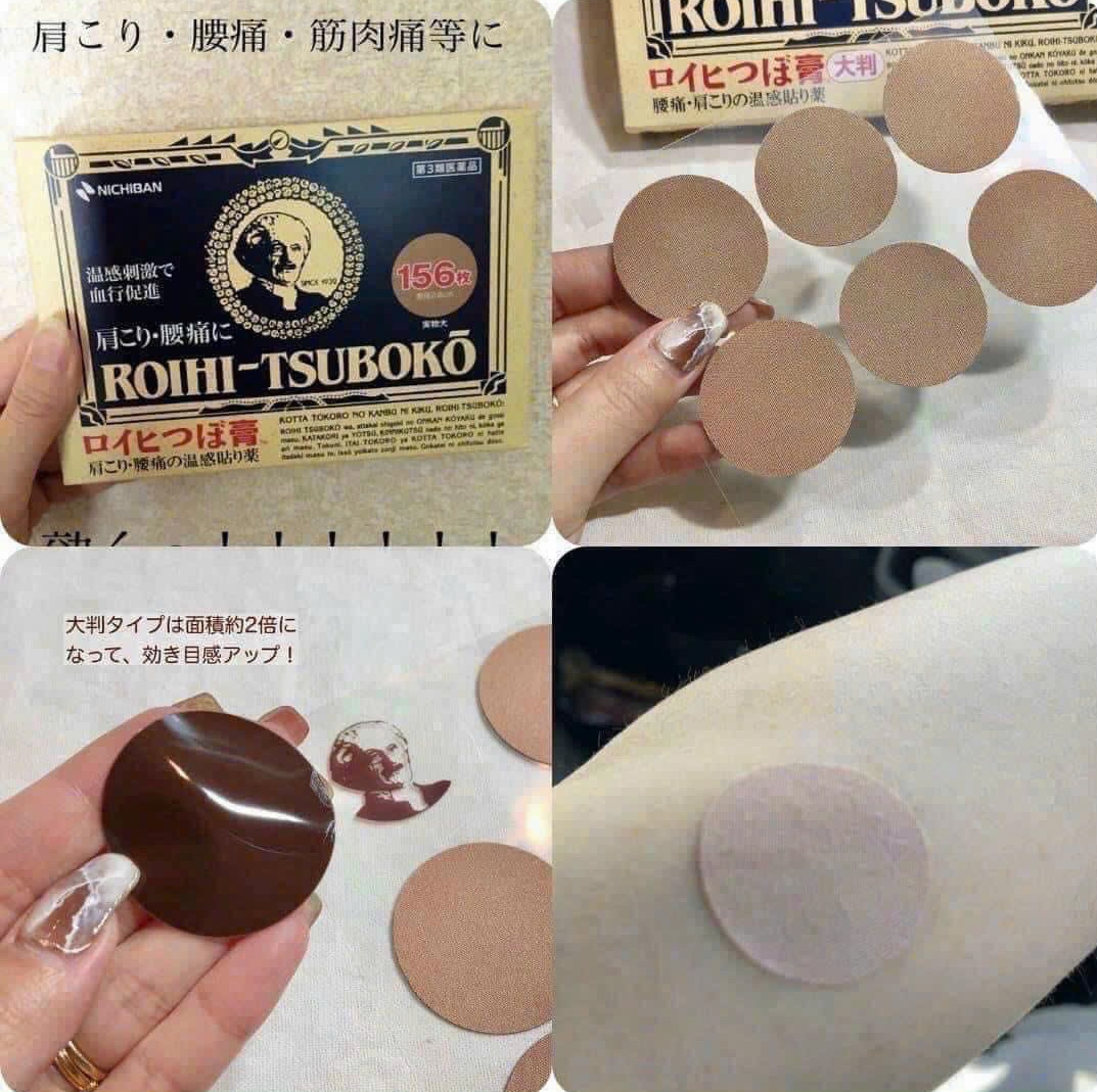 Tác dụng của miếng dán huyệt đạo Roihi - Tsuboko của Nhật Bản Tác dụng của miếng dán huyệt đạo Roihi - Tsuboko của Nhật Bản