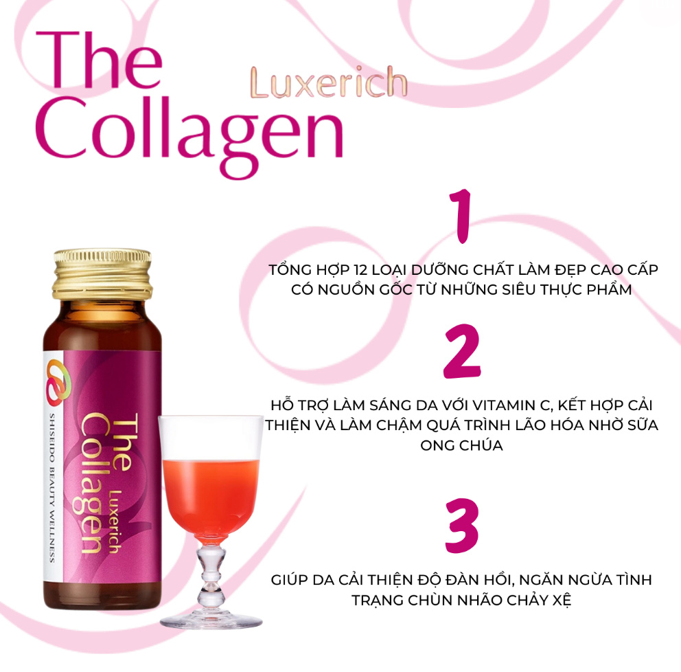 Công dụng của nước uống The Collagen Shiseido Nhật Bản Công dụng của nước uống The Collagen Shiseido Nhật Bản