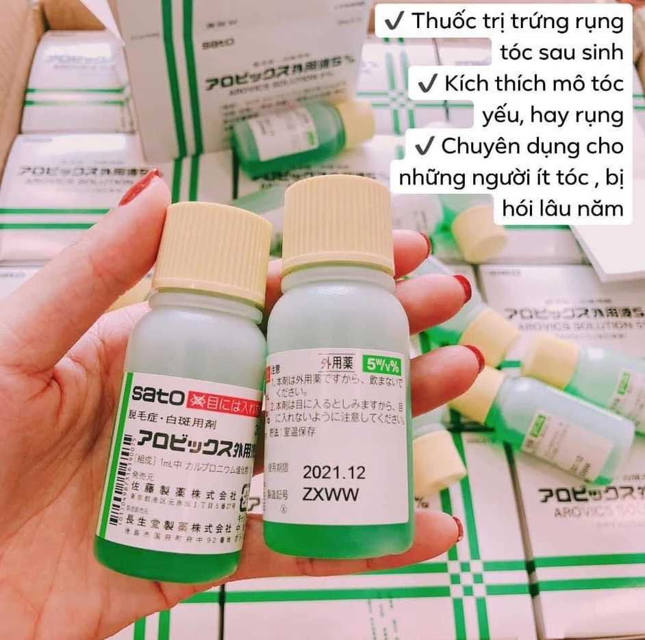 Công dụng của thuốc kích mọc tóc Sato Arovics Solutions 5% của Nhật Bản Công dụng của thuốc kích mọc tóc Sato Arovics Solutions 5% của Nhật Bản