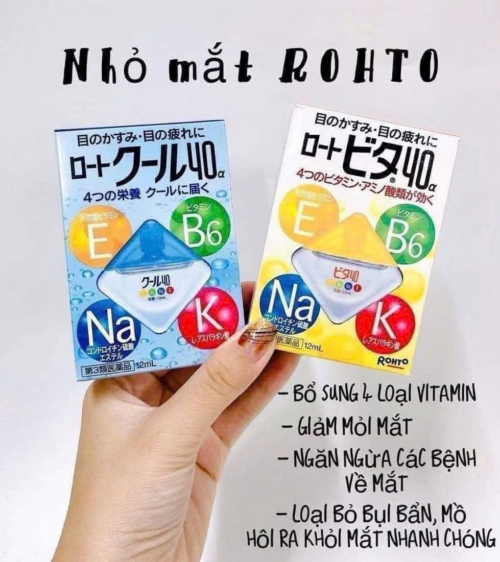 Công dụng của thuốc nhỏ mắt Rohto Nhật Bản
