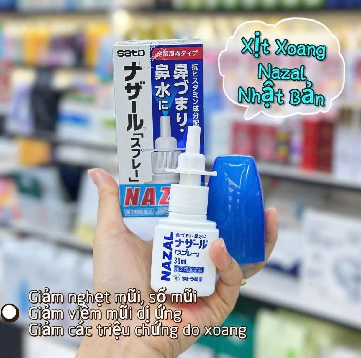 Công dụng của thuốc xịt xoang mũi Nazal của Nhật Bản