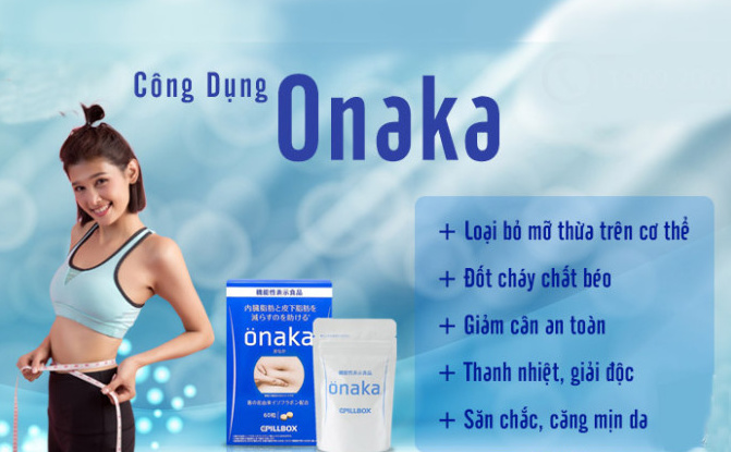 Công dụng của viên uống giảm mỡ bụng ONAKA Pillbox Nhật Bản