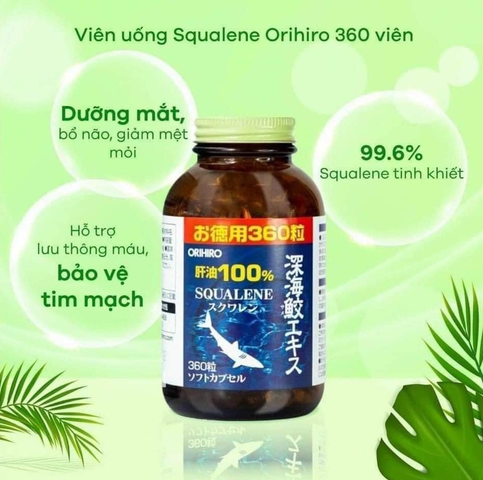 Đặt mua viên uống sụn vi cá mập Orihiro Squalene của Nhật Bản giá tốt