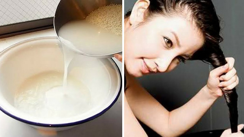 Nước vo gạo kích thích mọc tóc