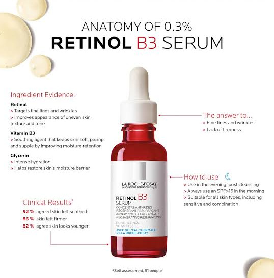 SkinCeuticals Retinol 0.5 (hoặc La Roche-Posay Retinol B3)