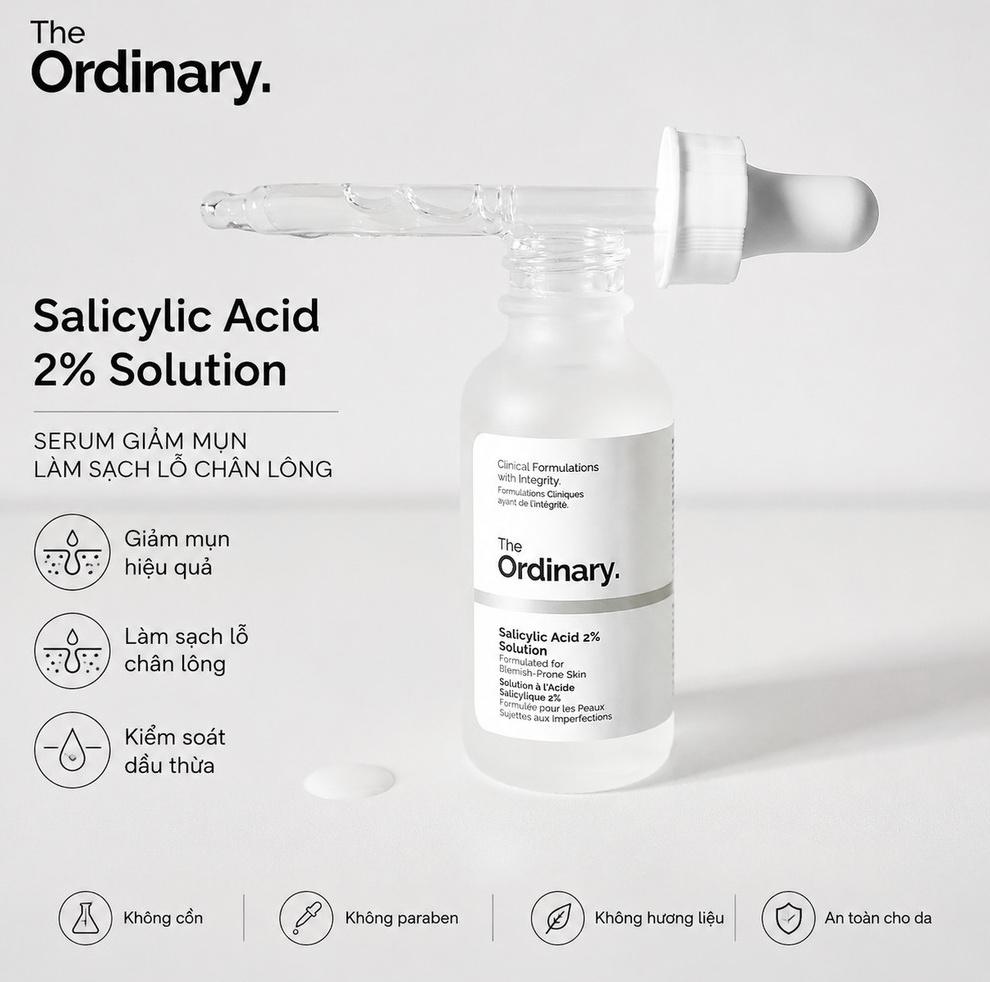 Thành phần của Serum Salicylic Acid Thành phần của Serum Salicylic Acid