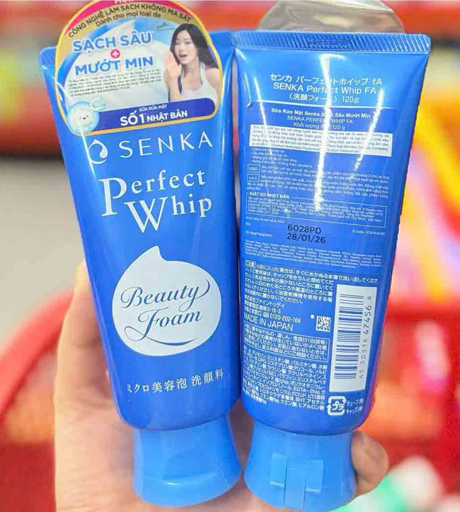 Thành phần của sữa rửa mặt Senka Ferfect Whip của Nhật Bản Thành phần của sữa rửa mặt Senka Ferfect Whip của Nhật Bản