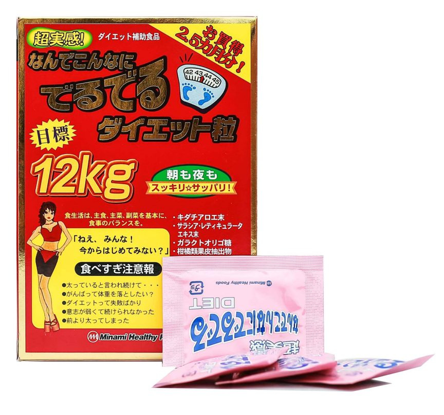 Thành phần của viên uống giảm cân Minami Healthy Foods Deru Deru 12kg Nhật Bản