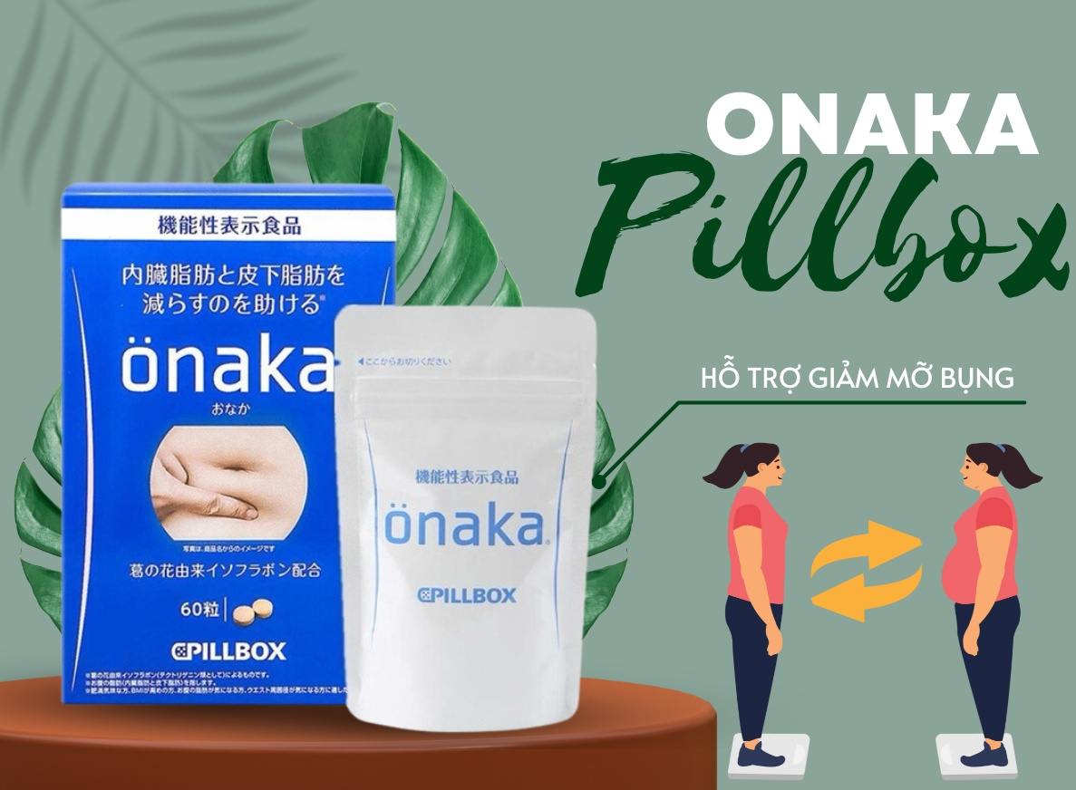 Viên uống giảm mỡ bụng ONAKA Pillbox Nhật Bản