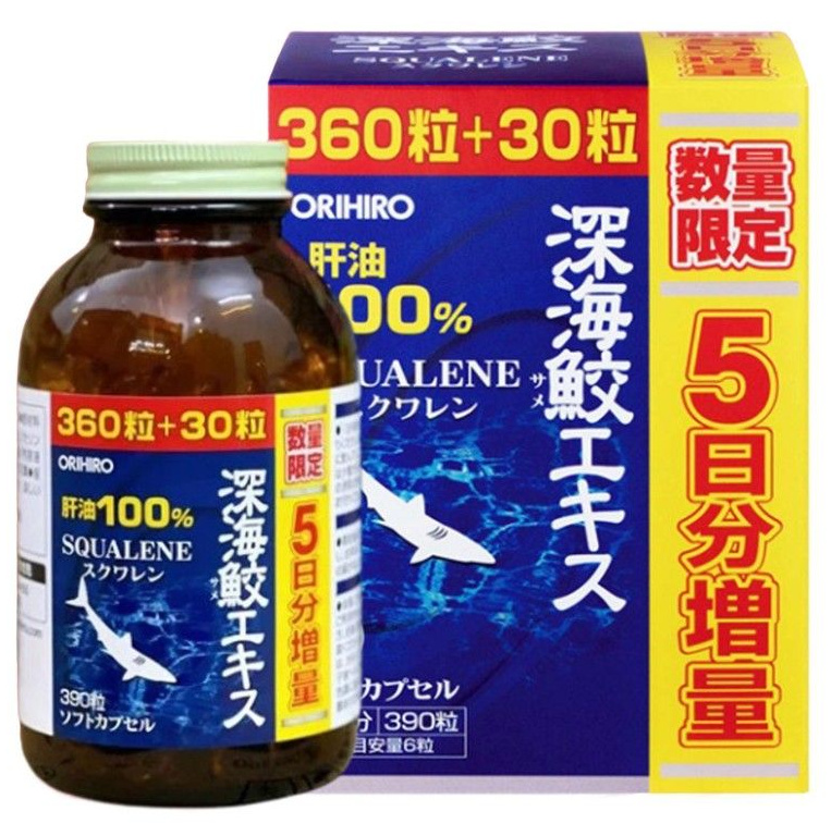 Viên uống sụn vi cá mập Orihiro Squalene của Nhật Bản Viên uống sụn vi cá mập Orihiro Squalene của Nhật Bản