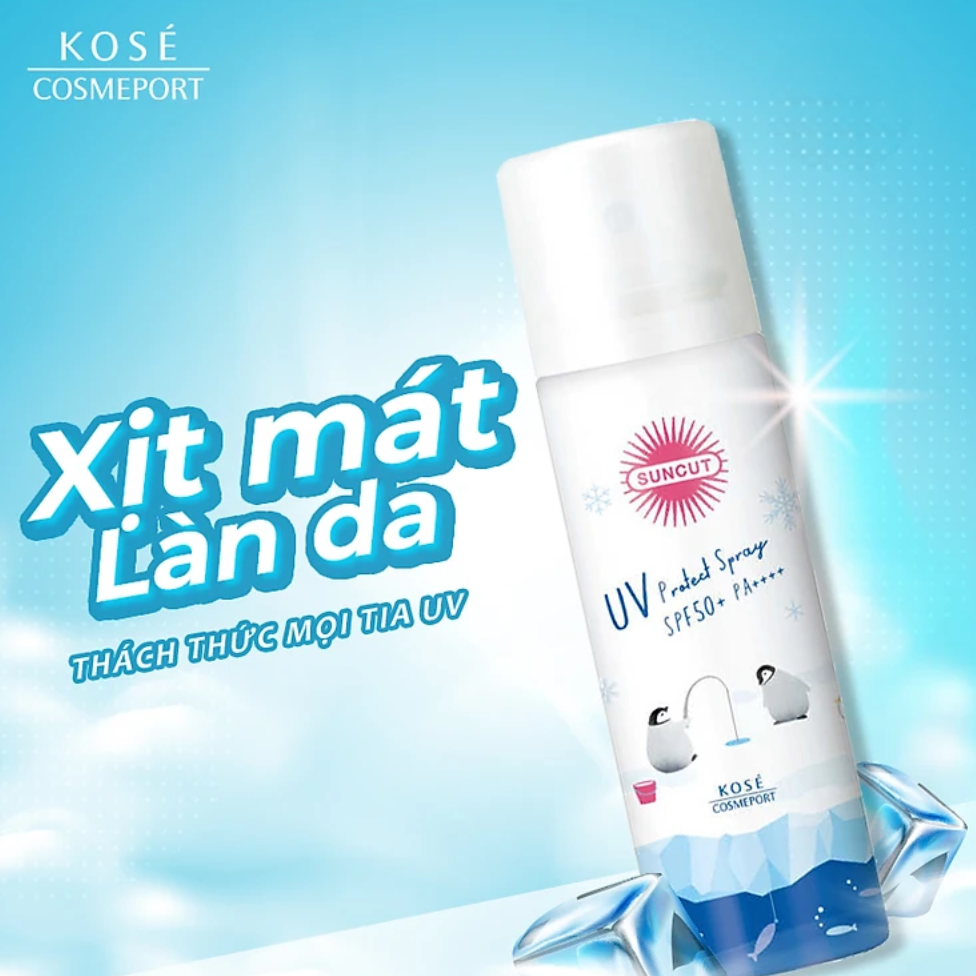 Xịt Chống Nắng Suncut Uv Protect Spray Kose Nhật Bản Xịt Chống Nắng Suncut Uv Protect Spray Kose Nhật Bản